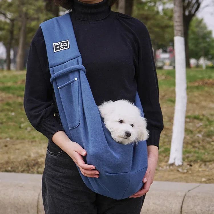 Comfortable Pet Crossbody Shoulder Bag – Portable Dog & Cat Sling Carrier